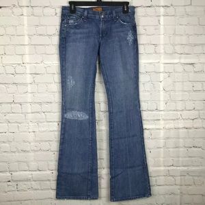 JAMES JEANS Distressed Flare Premium Denim